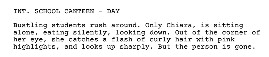 Orange Juice Script Scene 1